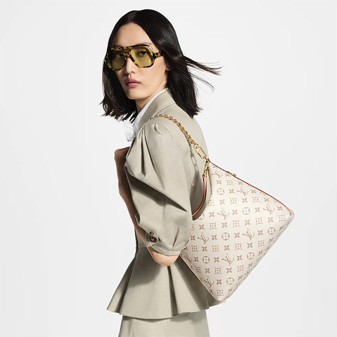 lv louis vuitton monogram braided chain hobo bag #m2a078
